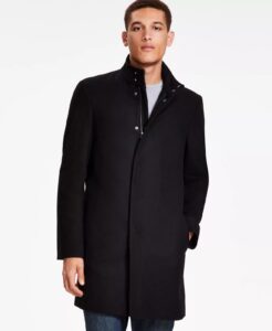 Men's Mayden Slim-fit Wool Blend Overcoat