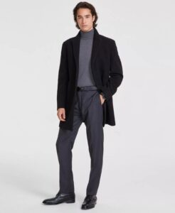 Men's Prosper Wool-blend Slim Fit Overcoat