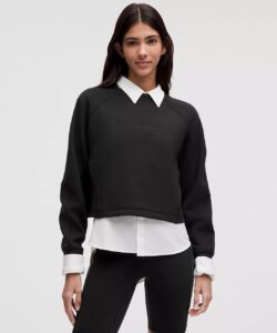 Smooth Spacer Cropped Pullover
