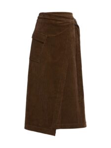 Graciels Stretch Corduroy Wrap Midi-skirt ($75 Gift Card with Purchase)