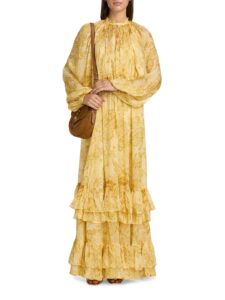 Zar Printed Layered-hem Maxi Dress ($125 Gift Card with Purchase)