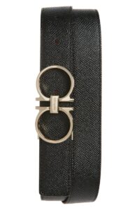 Double Gancio Reversible Leather Belt