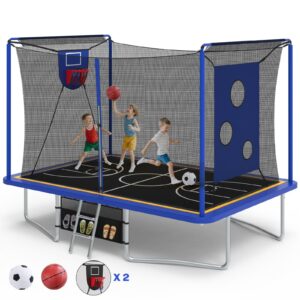 Large Rectangle Trampoline for Kids and Adults