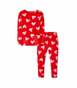 Toddler 2pc Hearts Snuggly Soft Pajama Set - Cat & Jack™ Red