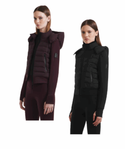 Cassa Light Down & Neoprene Crop Jacket