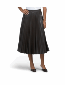 Pleated Midi Skirt