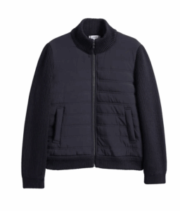 Quilted Zip-up Varsity Jacket Size 4-5