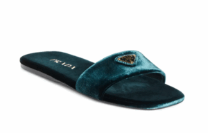 Logo Velvet Slide Sandal (women)