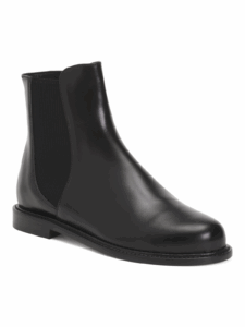 Leather Ava Flat Booties Size 36.5