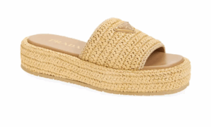 Raffia Flatform Slide Sandal (women)