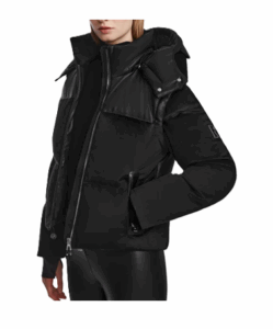 Delilah Women's Velvet Down Puffer with Removable Sleeves