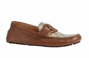 Men's Ayrton Interlocking G Leather Drivers Size 8