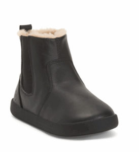 Unisex Leather Faux Fur Lined Rider Boots (toddler)