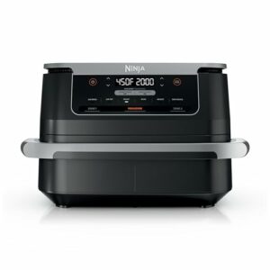 Ninja Foodi 6-in-1 Flexbasket Air Fryer with 7-qt Megazone & Basket Divider, Black Dz071