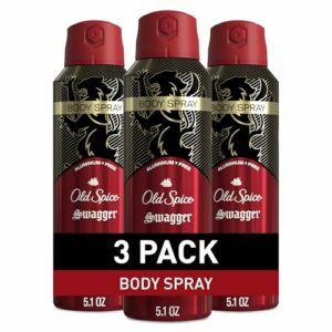 Old Spice Aluminum Free Body Spray for Men, Swagger with Cedarwood Scent, 5.1 Oz (pack of 3)