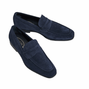 Men's Mocassino Gomma Leggera Suede Penny Loafers