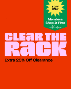 Extra 25% off Clearance (must Be Signed in to Your Account )