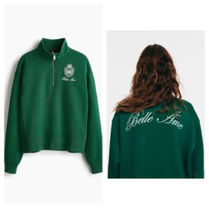 Motif-detail Zip-top Sweatshirt