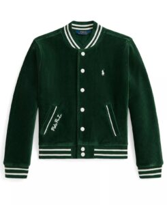 Girls' 2t-6x Knit Bomber Jacket