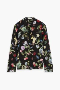 Willa Floral-print Silk-crepe Shirt