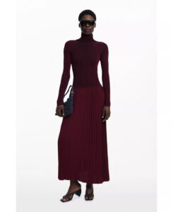 Women's Pleated Long Dress