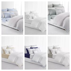 Spencer Sateen Border Duvet Cover, Full/queen