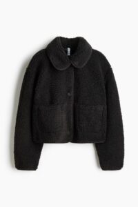 Teddy Fleece Jacket with Collar