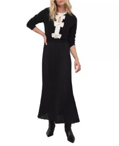 Women's Bow Detail Knit Maxi Dress