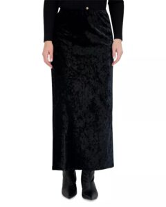 Velvet Straight Skirt