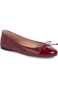 Double G Cap Toe Ballet Flat (women)