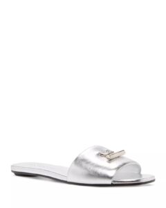 Women's Leather Slide Sandals