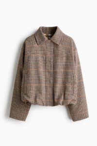 Bomber Jacket with Collar