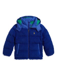 Little Boy's & Boy's Teddy Ripstop Bomber Jacket