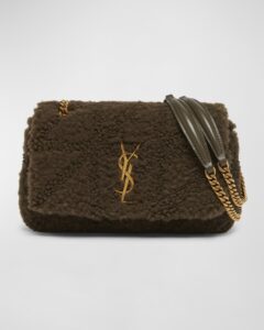 Jamie Small Ysl Shoulder Bag in Lamb Shearling Fur