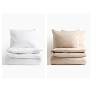 Cotton Sateen Twin Duvet Cover Set