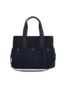 Logo Embroidered Canvas Changing Bag