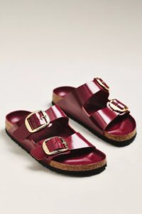 Birkenstock Arizona Big Hammered Buckle High Shine Sandals