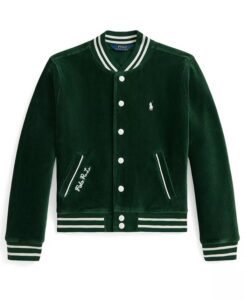 Girls' 2t-6x Knit Bomber Jacket