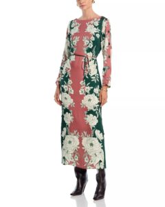 Pink Garden Midi Dress