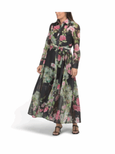 Button Down Floral Dressp