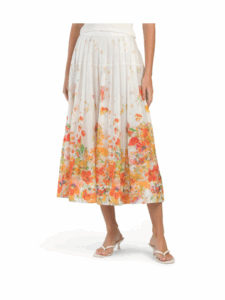 Alexia Organza Pleated Maxi Skirt