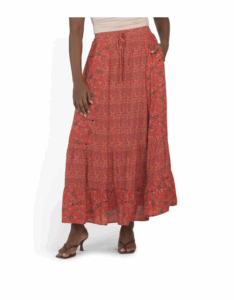 Tiered Skirt with Pockets