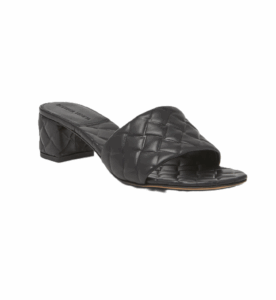 Quilted Leather Mule Sandals