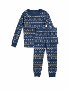 Kids Chanukkah Fair Isle Pajama Set 9m-7y