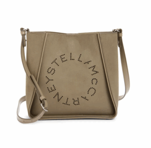 Perforated Logo Faux Leather Crossbody Tote