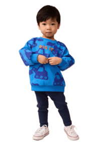 Kids' Digger Print Sweatshirt & Rib Leggings Set