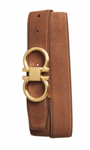 Double Gancio Suede Belt