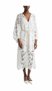 Coro Long Sleeve Guipure Lace Dress