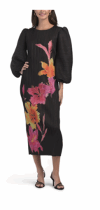 Floral Crinkle Dress