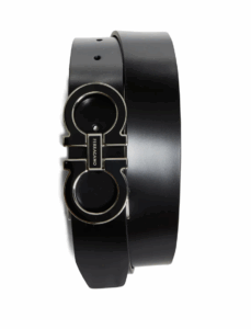 Double Gancio Leather Belt